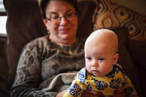 Sonja with her granny